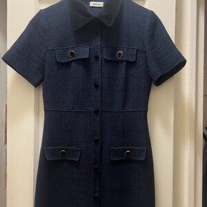 Sandro Navy Blue Mini Dress